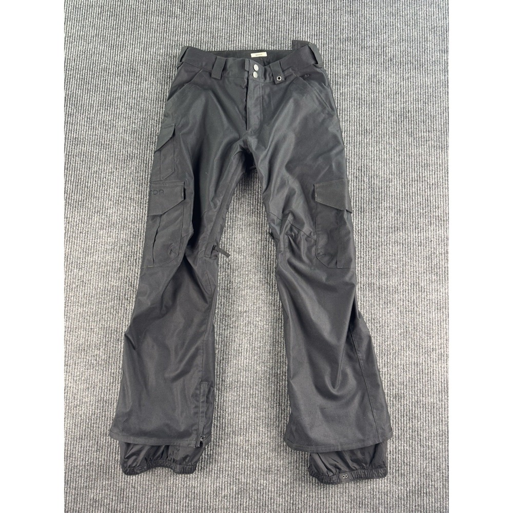 Burton Snow Pants Mens Small Black DryRide Snowboard Ski Waterproof Designer